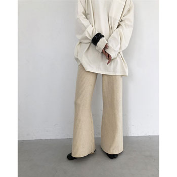 Rakuten - 【s30】トゥデイフル TODAYFUL フレアニットパンツ　Flare Knit Pants【キャンセル返品交換不可】【let】【id】