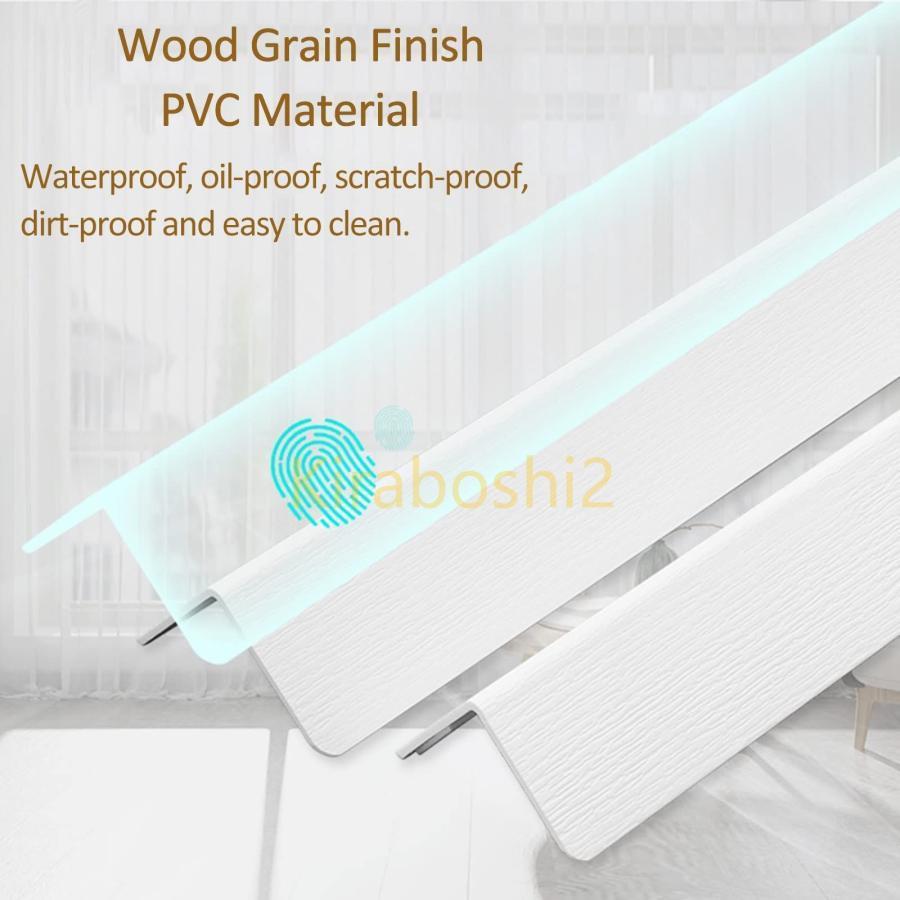 壁コーナー保護材 コーナーシールド 長さ1m ウォールコーナープロテクターガード、 乾式壁および壁紙用..