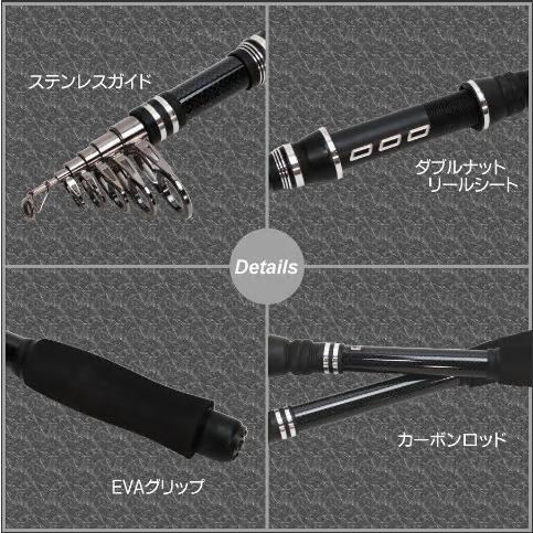 投げ竿 釣り竿 海釣り3m 振出 コンパクトロッド 船竿 携帯 軽量フィッシングロッド スピニングリール用 釣竿収納袋 付