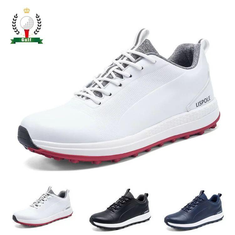 ゴルフシューズ メンズ スパイクレス スニーカー 黒 大きいサイズ 28.8cm 29.6cm 3E 幅広い ダイヤル式スパイクレス フィット感 シュー