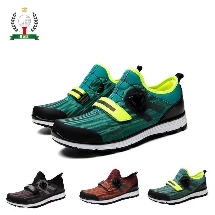 ゴルフシューズ メンズ 大きいサイズ 28cm 男女兼用 ダイヤル式 グリーン ブラック 黒 ブラウン スニーカー 3E 幅広い ダイヤル式スパイ