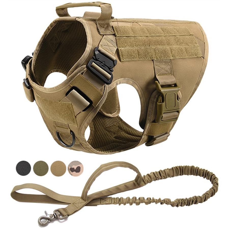 大型犬用ノープルハーネス ミリタリータクティカルドッグハーネス ジャーマンシェパード ドーベルマン ラブラドール サービスドッグ ト