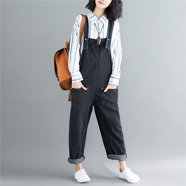 THOM WILLS サロペットデニムパンツ レディース デニムジーンズ オーバーオール ジーパン ゆったり 美シルエット 可愛い 春夏 バレンタイン プレゼント