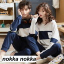 THOM WILLS 【男女セットの価格】 ペアパジャマ セット 結婚祝い プレゼント 韓国風 ペアで揃えられる もこもこ ルームウェア 上下セット ペアルック...