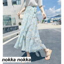 ロングカート 体型カバー 巻きスカート スカート レディース 花柄 コーデ ミモレ丈 大きいサイズ マキシスカート 春 夏 20代 30代 40代 50代 プレ...