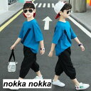 子供服 セットアップ キッズ 男の子 夏 2点セット 上下セット Tシャツ 半袖 ハーフパンツ 短パン ジャージ キッズ 運動着 おしゃれ 可愛い カジュアル ...