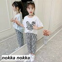子供服 セットアップ キッズ 女の子 半袖 2点セット 上下セット Tシャツ 薄手 ハーフパンツ おしゃれ カジュアル 涼しい 可愛い ジャージ 新品 ホワイト...
