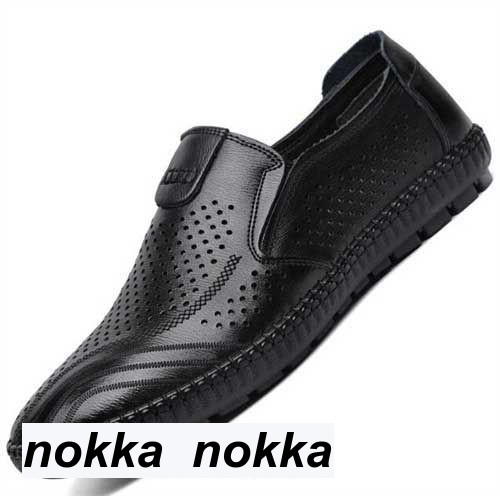 メンズ ビジネスシューズメッシュサンダル スリッポン ドライビングシューズ 男性用 防滑 軽量 蒸れない 通気