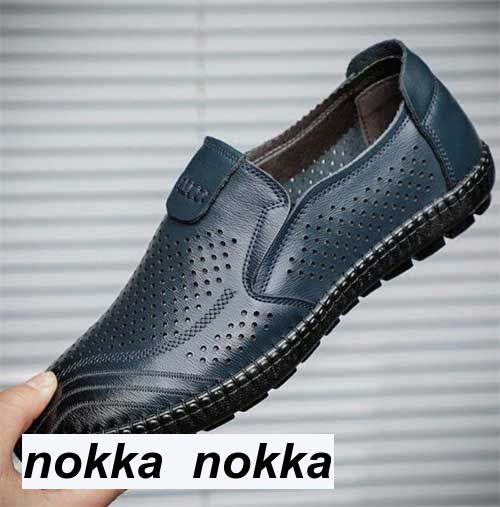 メンズ ビジネスシューズメッシュサンダル スリッポン ドライビングシューズ 男性用 防滑 軽量 蒸れない 通気