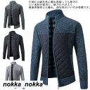 THOM WILLS ニット カーディガン メンズ 裏ボア ニットセーター ビジネス ジャケット ジップアップ ファスナー ニットジャケット 裏起毛 大きいサイズ アウター 秋冬物 ハイネック トップス シニア ニットカーディガン 父の日 m