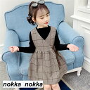チェック 子供服 セットアップ キッズ 女の子 長袖 春秋 トップス サロペット おしゃれ カジュアル 子供ジャージ ワンピース おしゃれ 可愛い カジュアル ...