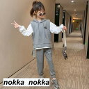 ジャージ キッズ 女子 上下 長袖 春秋 秋着 ジュニア 3点セット 子供服 セットアップ Tシャツ 長ズボン トレーナー スポーツウェア 運動着 可愛い おし...