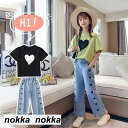 子供服 セットアップ キッズ 女の子 半袖 2点セット 上下セット Tシャツ 薄手 ハーフパンツ おしゃれ カジュアル 涼しい 可愛い ジャージ 新品 ホワイト...