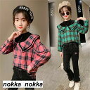 子供服 セットアップ キッズ 女の子 長袖 春秋 上下セット トップス パーカー ロングパンツ 子供ジャージ スポーツウェア デニム おしゃれ 可愛い カジュア...
