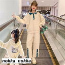 セットアップ 子供服 長袖 ジャージ 2点セット ホワイト パーカー 女の子 パンツ 韓国子供服 ジャージ キッズ 上下セット シャツ 春秋 パーカー ロングパ...