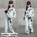 ジャージ 女子 子供服 長袖 セットアップ キッズ 2点セット 春秋 子供セットアップ ロングパンツ 上下セット Tシャツ ワイドパンツ スポーツウェア 運動着...