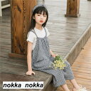 子供服 セットアップ キッズ 女の子 2点セット 半袖 シャツ+サロペット カジュアル パンツセット 春夏着 上下セット オールインワン 可愛い おしゃれ 小学...