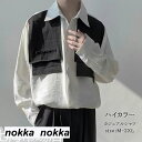 THOM WILLS カジュアルシャツ メンズ シャツ 開襟シャツ 長袖シャツ オシャレ ゆったり ハイカラー 通勤 通勤 秋新作 ホデー