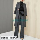 THOM WILLS セレモニースーツ セットアップ レデース ワイドパンツ 春 秋 スーツセット ジャケット スーツパンツ ラシャ セレモニー 入学式 通勤 ...