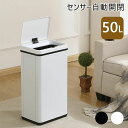 ゴミ箱 自動開閉 ごみ箱 おしゃれ 45L袋対応 大容量 50L ふた付き 高機能センサー スリム キッチン リビング 屋外 縦型 大型 ステンレス製 ダストボ...