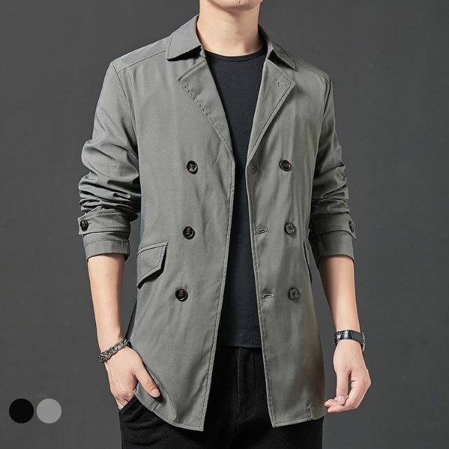 【P20倍！】メンズ スプリングコート 通勤 テーラード トレンチコート 秋 コート テーラードジャケット 春 アウター スタイリッシュ 秋コート おしゃれ