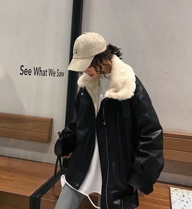 【P20倍！】裏ボア ジャケット ライダースジャケット レディース もこもこ アウター 秋冬 ゆったり オーバーサイズ ビッグシルエット 大きいサイズ 黒 冬 ムスタンジャケット コート ショート丈 韓国 ファッション 20代 30代 40代