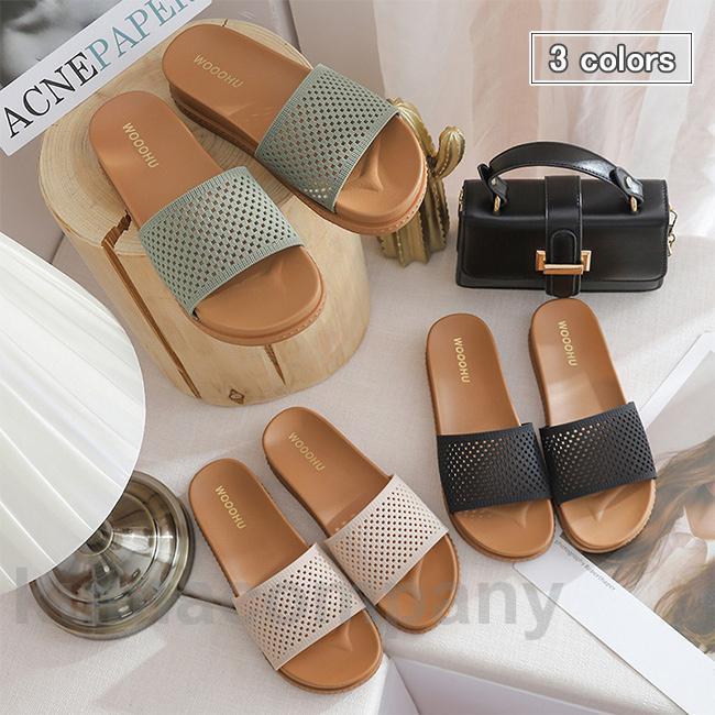 スリッパサンダル レディース サンダル 夏 厚底 ビーサン スリッパ コンフォート 厚底サンダル 靴 サマーシューズ 夏サンダル ビーチサンダル