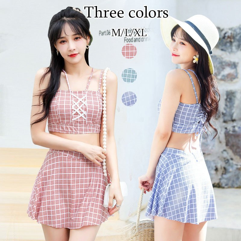 レディース 水着 セパレート スプリット水着 上下 2点セット 半袖水着 スカート 体型カバー 女性 スイムウェア 大人用 海水浴 プール 温泉 女性 水着 バレンタイン プレゼント