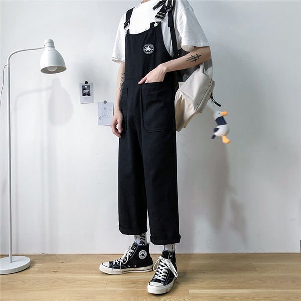 THOM WILLS サロペット オーバーオール メンズ つなぎ オールインワン スキニーパンツ ワーク ペインターパンツ ダンスパンツ 春夏秋 バレンタイン