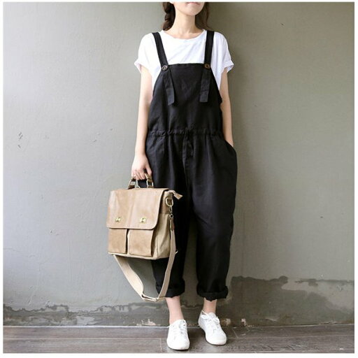 THOM WILLS サロペットデニムパンツ レディース リネンパンツ 涼しいズボン 麻パンツ 薄手 涼しく快適 黒パン おもしろい バレンタイン プレゼント THOM WILLS サロペットデニムパンツ レディース リネンパンツ 涼しいズボン 麻パンツ 薄手 涼しく快適 黒パン おもしろい バレンタイン プレゼント