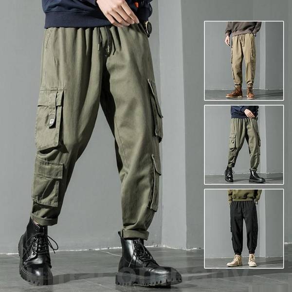 【楽天スーパーSALE限定半額OFF!】カーゴパンツ メンズ ボトムス ズボン ミリタリー ロング ゆったり 作業服 カジュアル おしゃれ ワークパンツ アウトドア