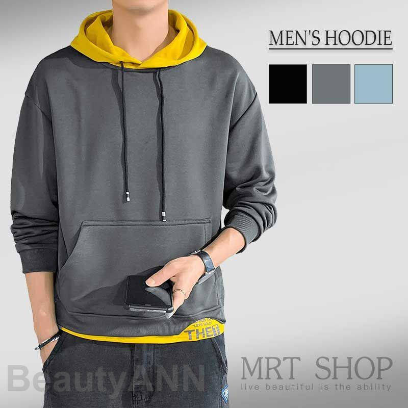 【楽天スーパーSALE限定半額OFF!】パーカー メンズ 長袖 トレーナー Tシャツ フード付き スウェット プルオーバー ゆったり カジュアルおおきいサイズ ...