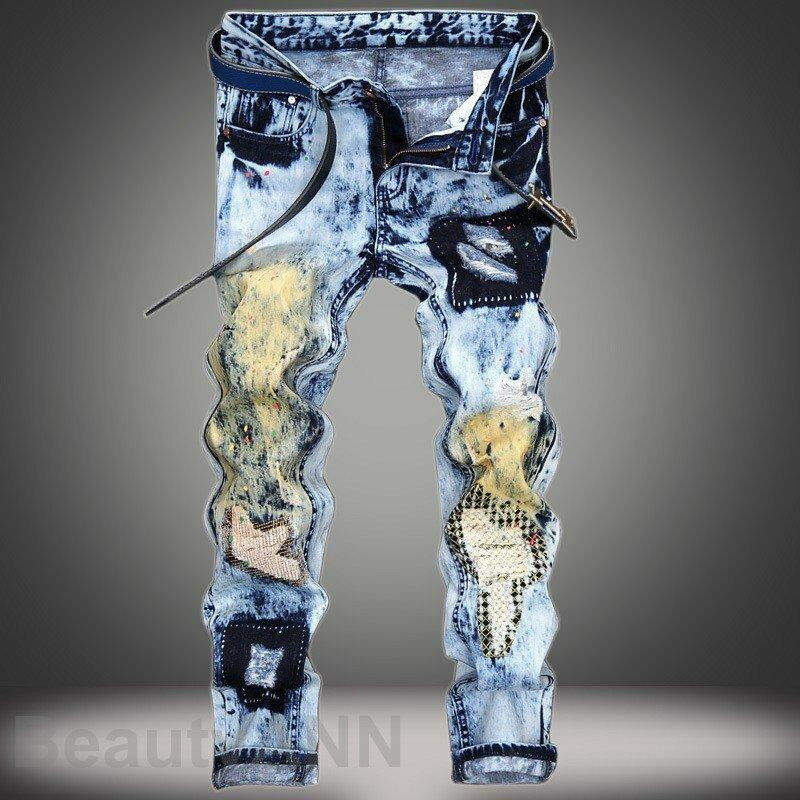 THOM WILLS ジーンズ メンズ デニムパンツ スキニー ダメージ ファッション ジーパン 新作 メンズファッション 彼氏 父 プレゼント 父の日 ギフト