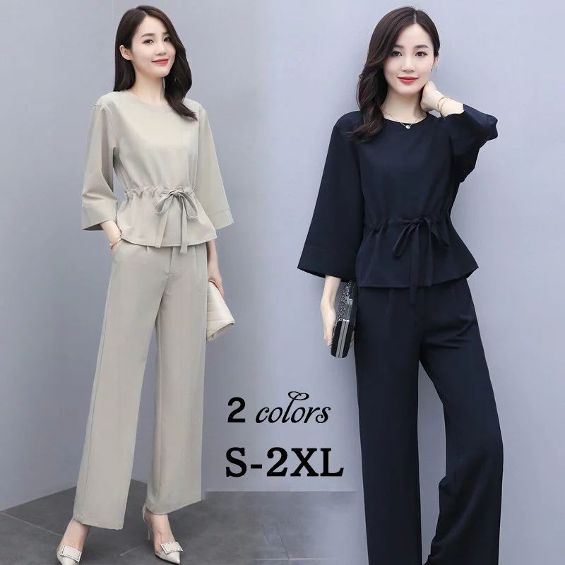 【楽天スーパーSALE割引商品】セットアップ パンツスーツ レディース 40代 おしゃれ 春 夏 2点セット 秋物 入学式 七分袖 服 母 ジャケット ママ カジュアル オフィス 通勤 OL 30代 50代 母の日 プレゼントのサムネイル