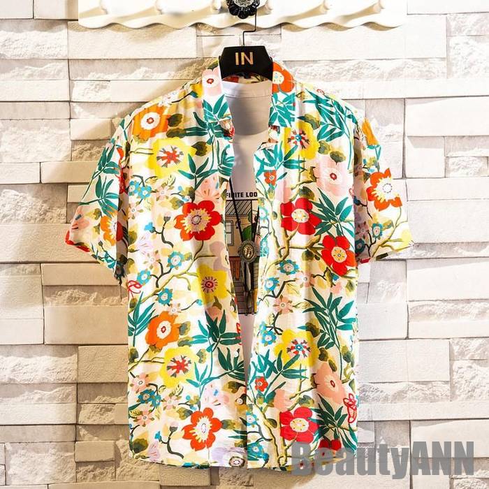 【楽天スーパーSALE限定半額OFF!】アロハシャツ メンズ トップス 半袖シャツ 開襟シャツ オープンカラーシャツ カジュアルシャツ オープンシャツ 花柄 リ...
