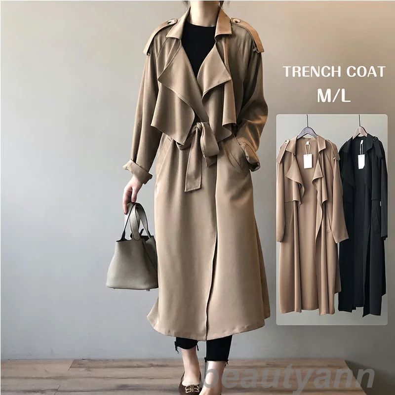 【P20倍！】THOM WILLS トレンチコート コート レディース 春 秋冬 スプリングコート ロングコート ロングカーディガン 羽織り 薄手 トレンチ スプリング アウター ジャケット カーディガン ロング 大きいサイズ シンプル きれいめ カジュアル