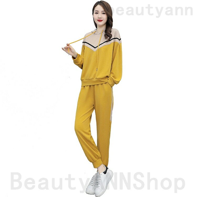 THOM WILLS セットアップ レディース 秋冬 ジャージ 上下 2点 セット パーカー 長袖 スウェット スポーツウェア ルームウェア おしゃれ 大きいサ...