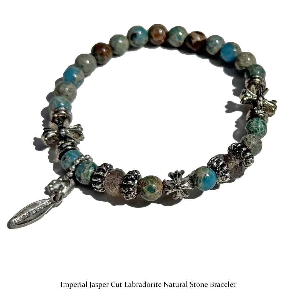 【 NOLITA / ノリータ 】インペリアル ジャスパー カット ラブラドライト 天然石 ブレスレット パワーストーンブレスレット ETSUKO 魔除け