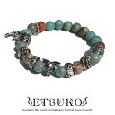 【 NOLITA / ノリータ 】インペリアルジャスパー 天然石 ブレスレット パワーストーンブレスレット ジャスパー コウモリ オリジナルパーツ アクセサリー