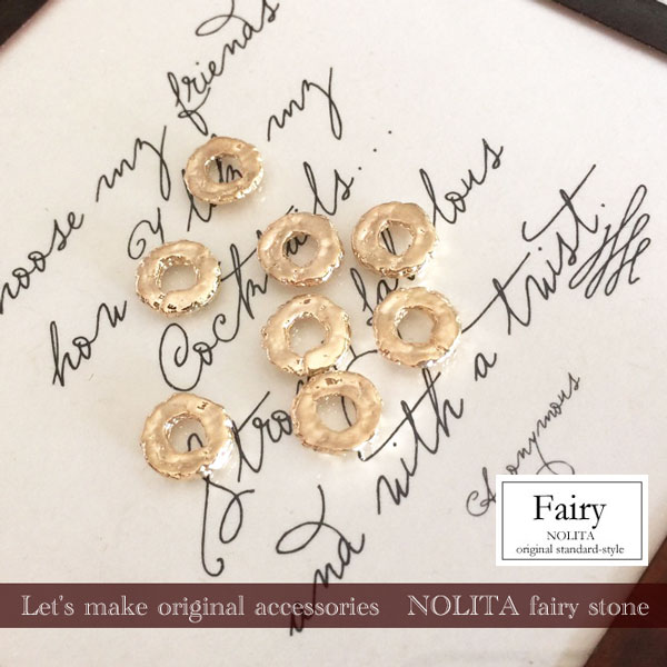 アクセサリーパーツ　メタルパーツ　パーツ　5個組メタルパーツ　NOLITA fairy stoneオリジナルメタルパーツハンドメイド　ブレスレット　ネックレス　ゴールド　シルバー