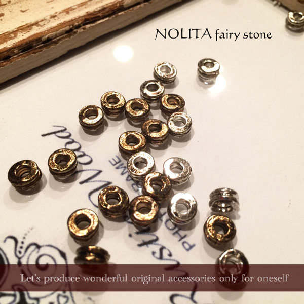 アクセサリーパーツ　パーツ　メタルパーツ　NOLITA fairy stone　オリジナルメタルパーツハンドメイド　10個売り　ブレスレット　ネックレス　アクセサリー　ゴールド　シルバー　SP