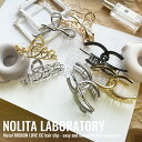 【 NOLITA / ノリータ 】メタル ヘアクリップ LOVE リボン クロス ジオメトリック ヘアアレンジ アクセサリー シルバー ゴールド ガンメタ