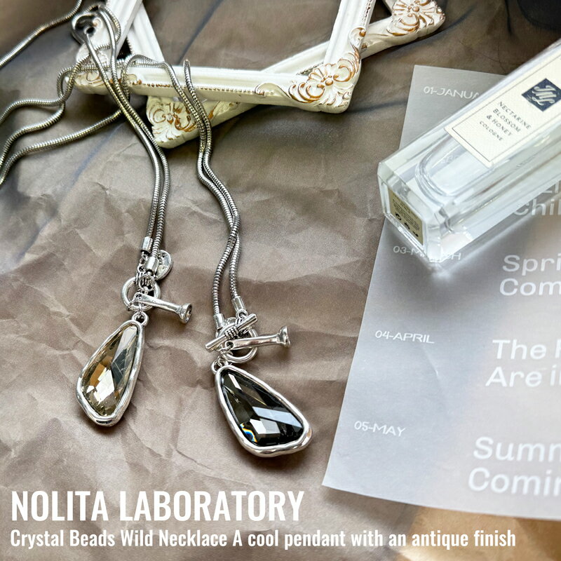 クリスタルビーズワイルドネックレス...