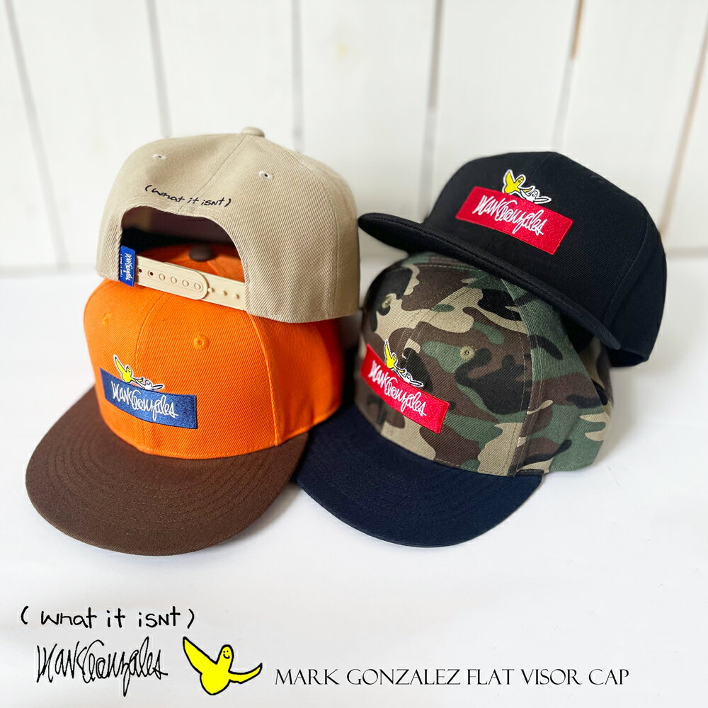Mark Gonzales (マークゴンザレス) ゴンバト フラット キャップ 帽子 帽子 刺繍 ロゴ 2H9-13201 ART BY..