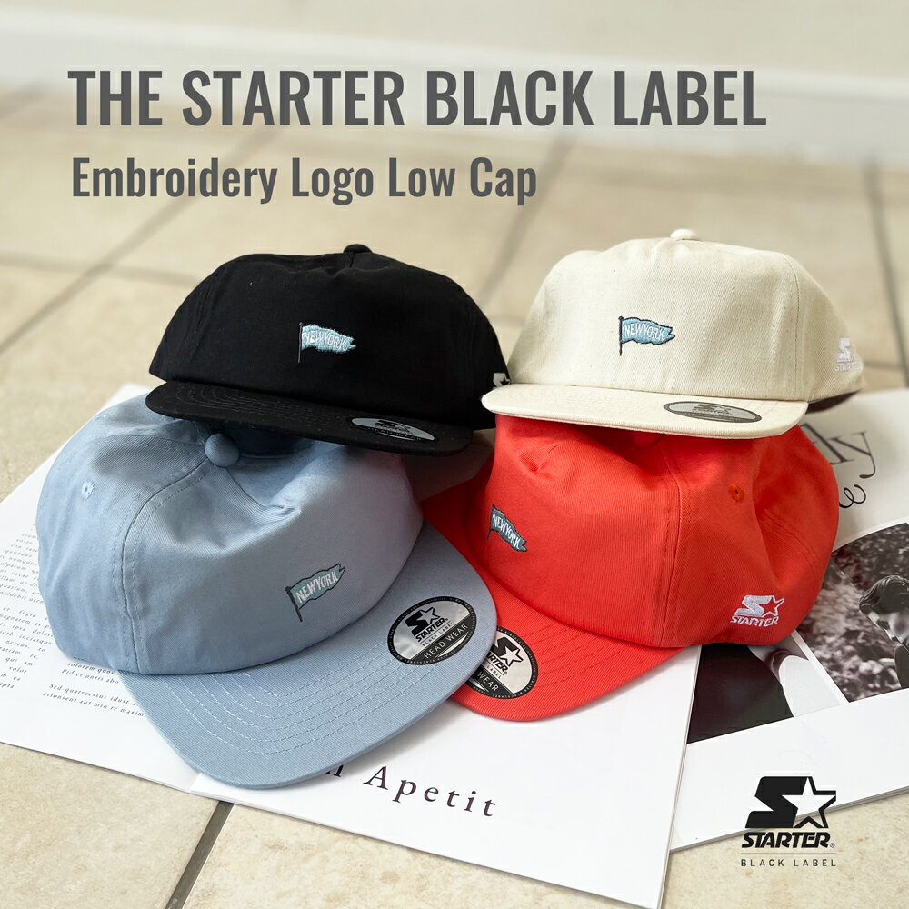 乐天商城 - 【 NOLITA / ノリータ 】帽子 キャップ 「 STARTER BLACK LABEL 」5パネル ミディアム フラット キャップ / BB CAP