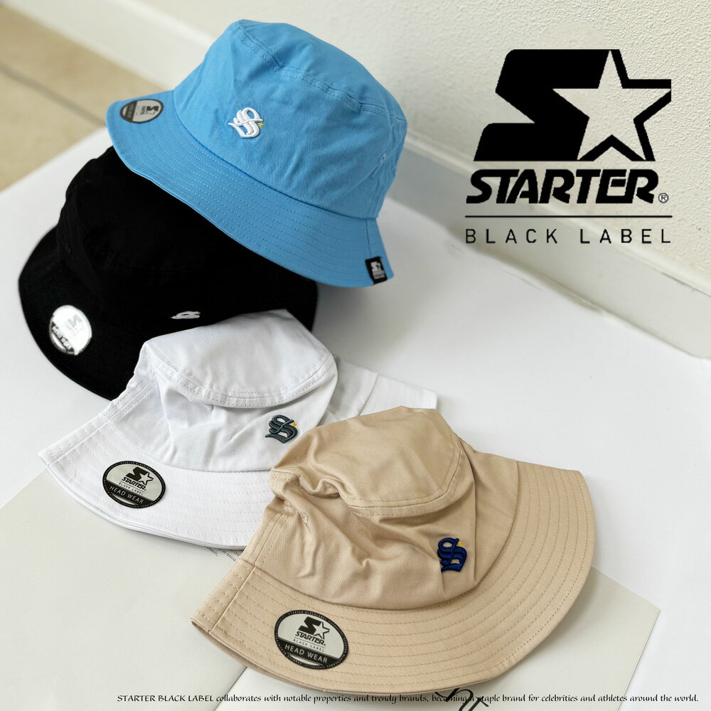 乐天商城 - バケットハット ハット 帽子 STARTER BLACK LABEL スターター New ワンポイント 刺?ロゴ NOLITA ノリータ フェアリーストーン NYC