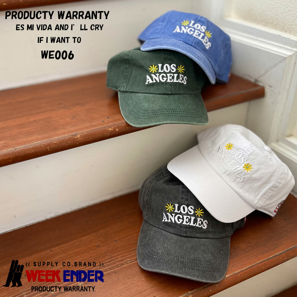 【 NOLITA / ノリータ 】キャップ スローガン フォント 刺繍ロゴ 調節可能 ブラック ブルー カーキ ホワイト キャップ 帽子 ロサンゼルス