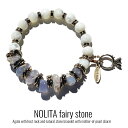 楽天NOLITA fairy stone【 NOLITA / ノリータ 】母岩付き瑪瑙 タンブルカットメノウ[送料無料]マザーオブパール アゲート 1大粒 メノウ レディース パワーストーン ブレスレット 家内安全 健康運 長寿 母の日 敬老の日 アクセサリー宝石 数珠 ジュエリー Tiara