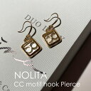 【 NOLITA / ノリータ 】レディース ピアス ラインストーン CCモチーフフック ピアス スタッズピアス 両耳ピアス シンプル ピアス ナチュラル ピアス スポットライト ジュエリー ギフト クリスタル c715