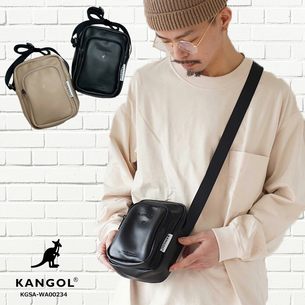 カンゴール サコッシュ レディース サコッシュ ポシェット プレゼント KANGOL カンゴール ミニショルダー 斜め掛け レディース メンズ サブバッグ 正規品 大容量 旅行 アウトドア キャンプ レジャー オシャレ かわいい カンガルーロゴ　ボックスロゴ KGSA-BG00234